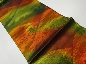 遠山に松模様織出し袋帯